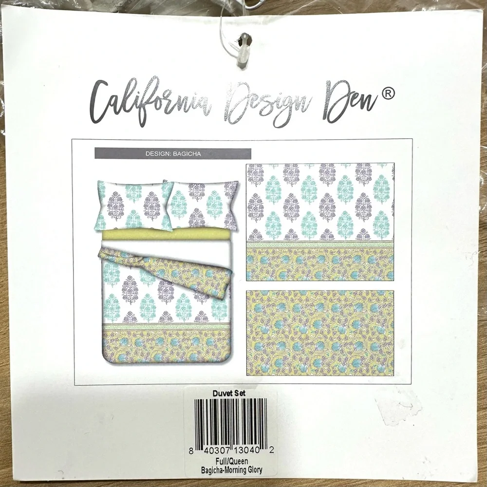 California Design Den Bagicha Duvet Cover 3 pc Set Cotton